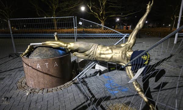 FBL-SWEDEN-STATUE-IBRAHIMOVIC