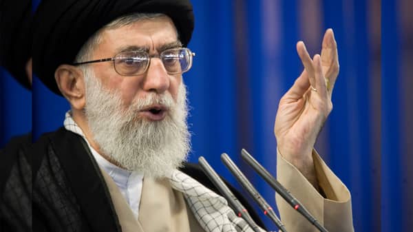 FILE PHOTO: Iran’s Supreme Leader Ayatollah Ali Khamenei speaks during Friday prayers in Tehran