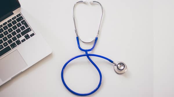 computer laptop stethoscope