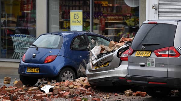 BRITAIN-WEATHER-STORM DENNIS