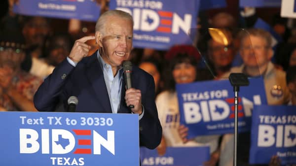 Presidential Candidate Joe Biden Campaigns In Texas Ahead Of Super Tuesday