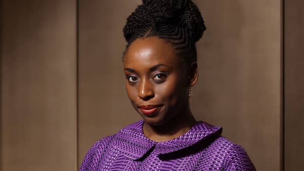 Author Chimamanda Ngozi Adichie photographed at One Aldwych.
