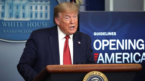 The White House Holds Daily Briefing On Coronavirus Pandemic