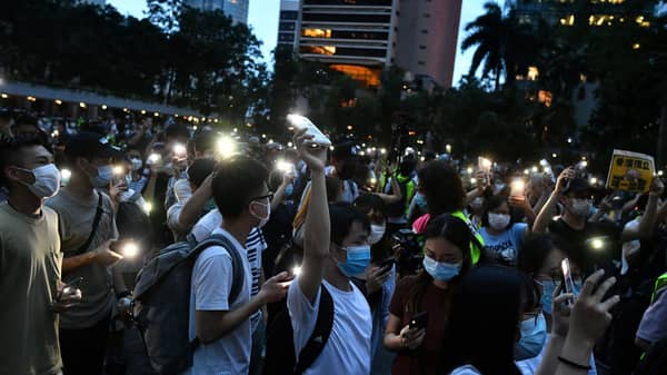 HONG KONG-CHINA-POLITICS-UNREST-ANNIVERSARY