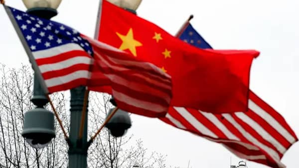 China and US Flag