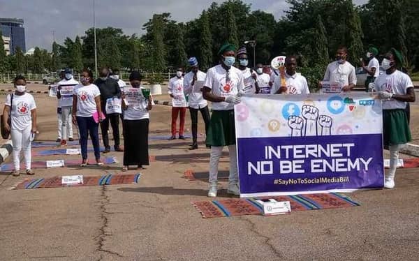 Protest at National Assembly