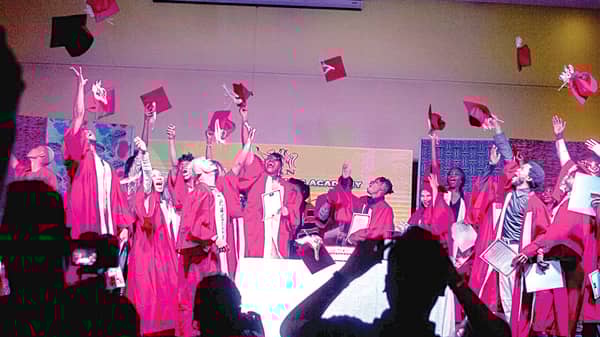 SPAN-Music-and-Dance-Academy-students-rejoicing-during-their-graduation-ceremony