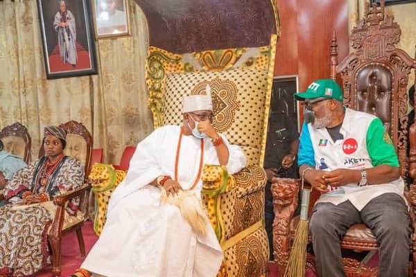 Akeredolu with Deji of Akure