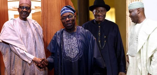 Buhari Obasanjo Jonathan Atiku