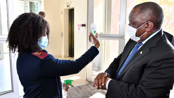 President Ramaphosa monitors compliance with health protocols in South African schools