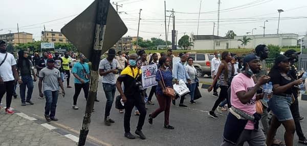 EndSARS protest Alausa2