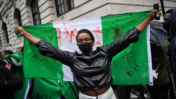 BRITAIN-NIGERIA-UNREST-PROTEST