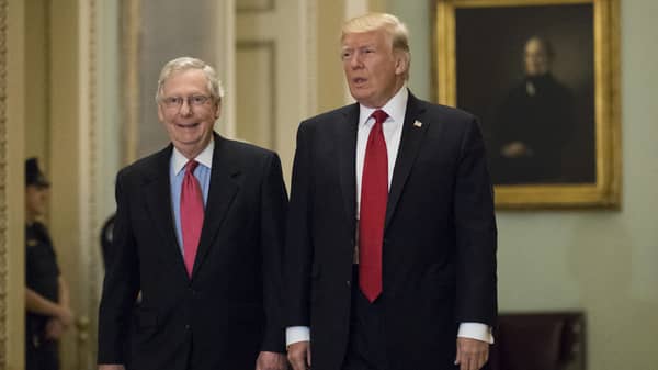 Mitch McConnell and Donald Trump