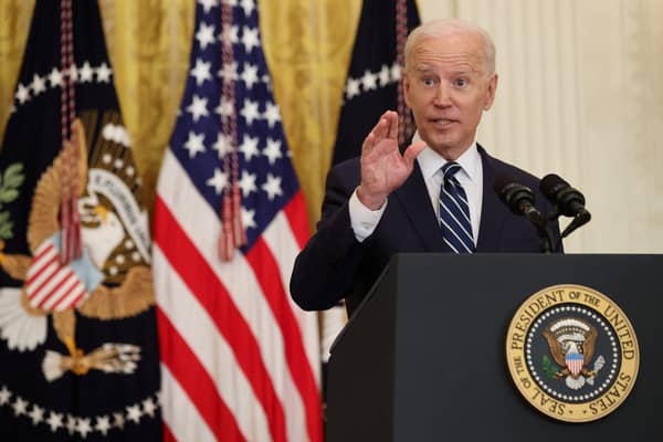 Joe Biden Holds First Press Conference As President