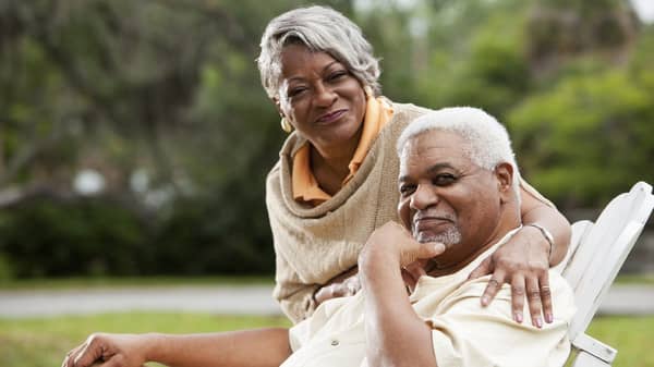 Senior African American couple