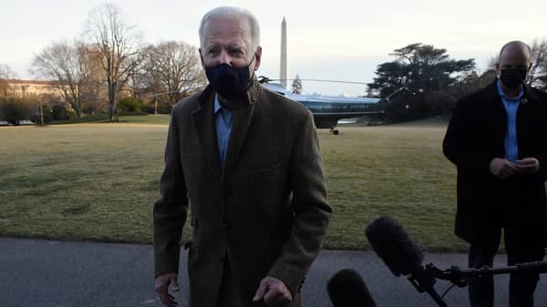 President And Mrs Biden Return To The White House