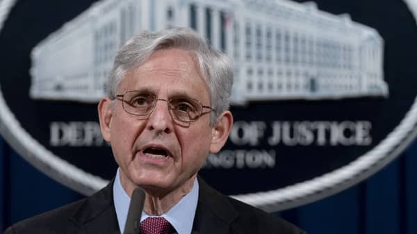 Attorney General Merrick Garland Makes Statement At The Justice Department