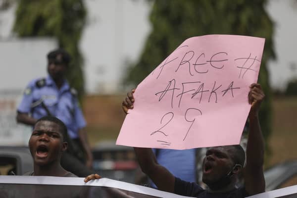 NIGERIA-DEMONSTRATION-KIDNAPPING