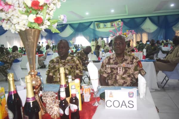 Chief of Army Staff (COAS), Lt Gen Faruk Yahaya and Chief of Air Staff (CAS), Air Marshal Oladayo Amao