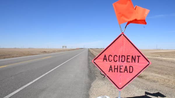 Accident ahead
