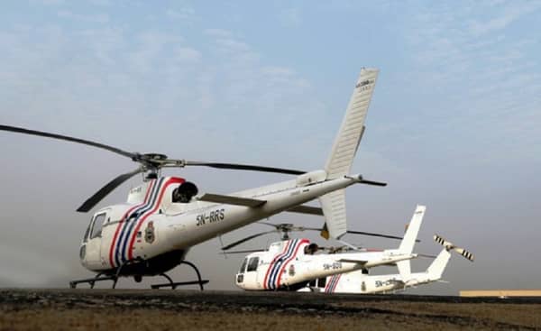 Nigeria police helicopter