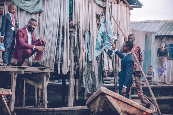 Tunde Onakoya at Makoko. Photo THEKASHOPE