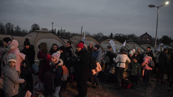 POLAND-UKRAINE-RUSSIA-REFUGEES-CONFLICT-UNREST