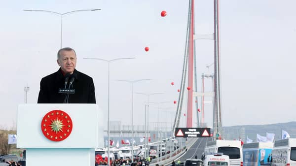 TURKEY-POLITICS-INFRASTRUCTURE-TRANSPORT-ROAD-BRIDGE