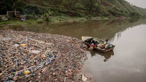 DRCONGO-ENVIRONMENT-POLLUTION-WATER-PLASTIC