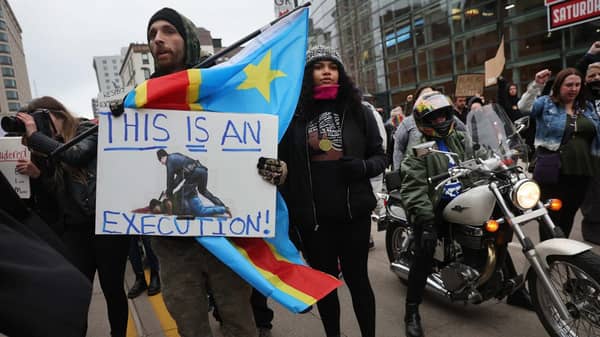 Grand Rapids Community Protests Against Police Department Over Officer Shooting That Killed Patrick Lyoya