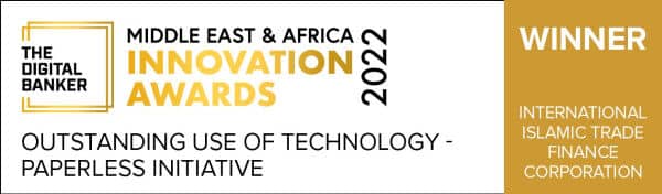 ITFC Wins Innovation Award for  ‘Outstanding Use of Technology – Paperless Initiative’