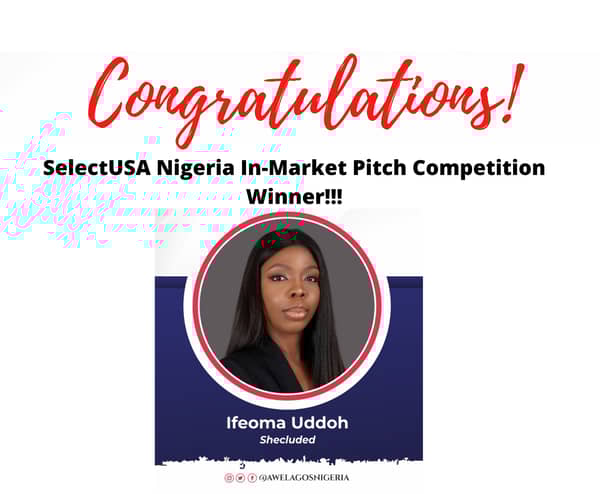 Ifeoma Uddoh, Winner of the Pitch Competition