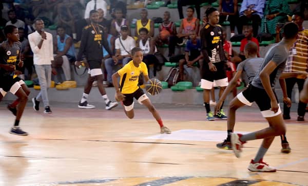 Participants of the “Uplift African Youth Through Basketball” camp in action in Port Harcourt.