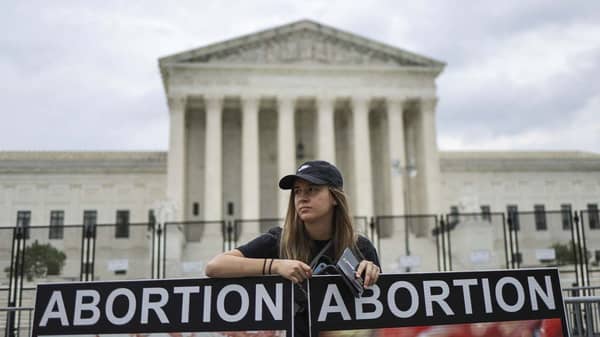 Activists Continue To Gather Outside Supreme Court After Historic Overturning Of Roe v. Wade