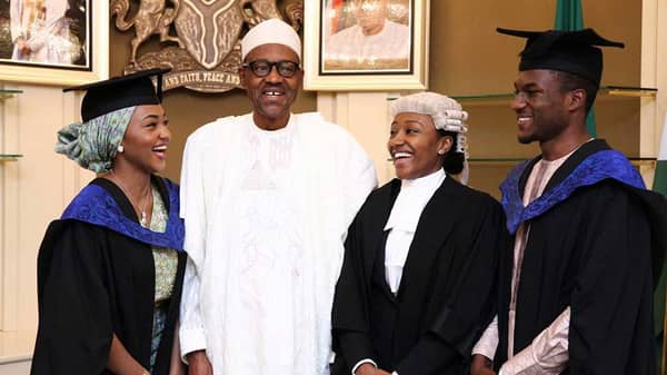 Buhari-and-Children1