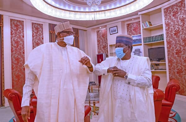 Simon Lalong and President Muhammadu Buhari