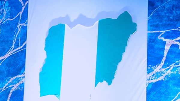 Nigeria map- Nigeria flag