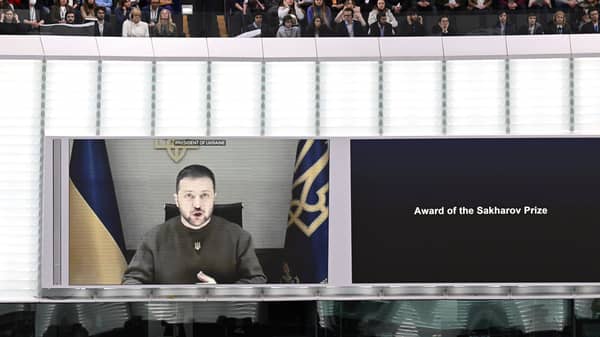 FRANCE-EU-UKRAINE-PARLIAMENT-SAKHAROV-PRIZE