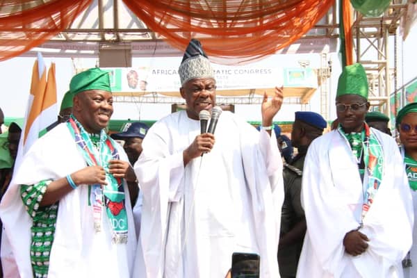 Governorship Candidate of African Democratic Congress (ADC), Mr Biyi Otegbeye in Ogun State