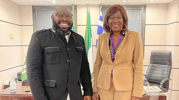 Mykel-Parish-Ajaere-and-Nigerian-Ambassador-to-Greece-Ambassador-Nimi-Akinkugbe