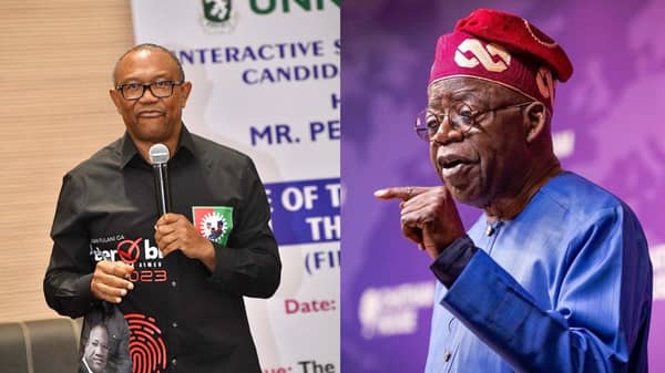 Peter Obi and Tinubu