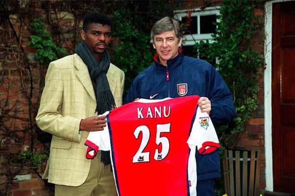 Kanu Nwankwo and Arsene Wenger