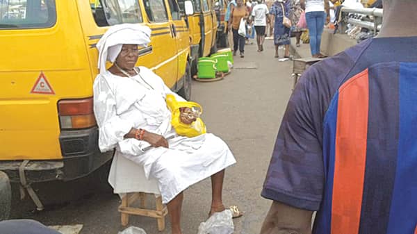 Traditional worshippers………..