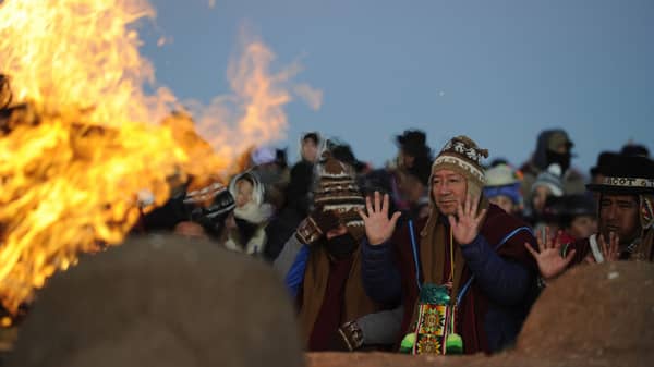 BOLIVIA-TIWANAKU-AYMARA-ANDEAN-NEW YEAR-ARCE