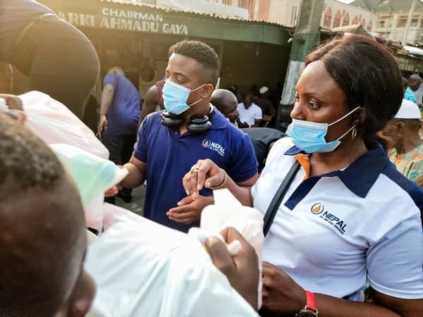 Nepal CSR team at one of their care giving engagements