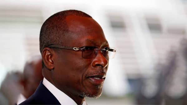 President of Benin Republic Patrice Talon is seen on arrival for the ECOWAS meeting in Abuja