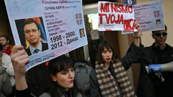 SERBIA-POLITICS-PARLIAMENT-ELECTION-DEMO