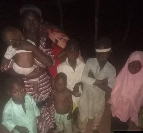 Rescued kidnap victims in Kaduna State