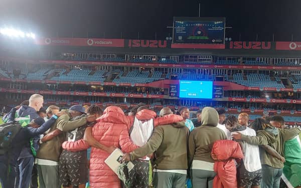 The-NIgerian-contingent-celebrating-Super-Falcons’-passage-to-the-PAris-2024-Olympics-after-their-goalless-draw-with-the-Banyan-Banyan-in-Pretoria…yesterday