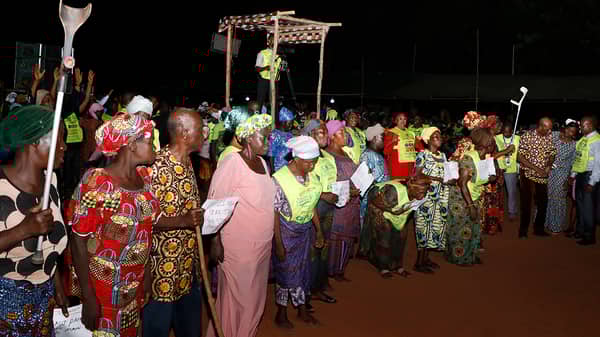 Testifiers At Togo crusade